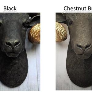 Faux Taxidermy Ram Head Wall Mount, Big Horn Sheep Wall Mount