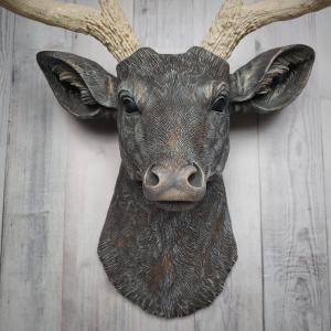 Faux Taxidermy Deer Head, Deer Head Wall Mount, Stag Head Wall Mount