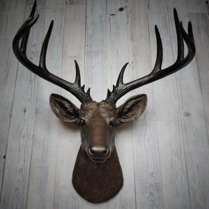 Faux Taxidermy Deer Head, Stag Head Wall Mount, Deer Head Wall Mount