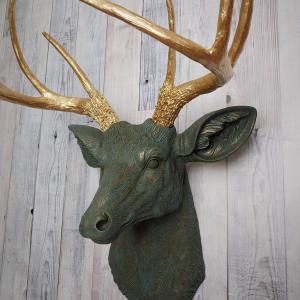 Faux Taxidermy Deer Head, Stag Head Wall Mount, Deer Head Wall Mount