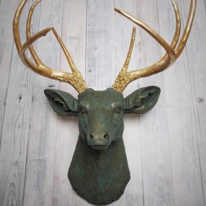 Faux Taxidermy Deer Head, Stag Head Wall Mount, Deer Head Wall Mount