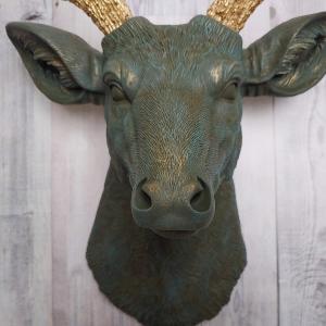Faux Taxidermy Deer Head, Stag Head Wall Mount, Deer Head Wall Mount
