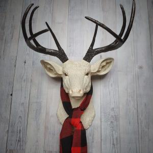 Faux Taxidermy Deer Head, Deer Head Wall Mount, Stag Head Wall Mount