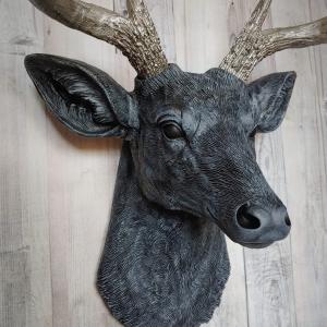 Faux Taxidermy Deer Head Wall Art, Stag Head Wall Mount, Faux Deer Head
