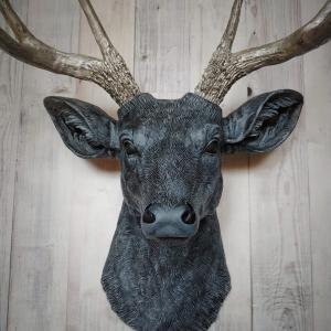 Faux Taxidermy Deer Head Wall Art, Stag Head Wall Mount, Faux Deer Head