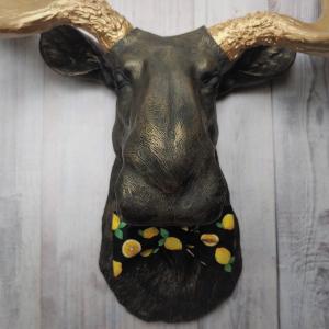 Faux Taxidermy Moose Head Wall Mount, Moose Head Wall Decor, Faux Animal Heads