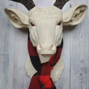 Faux Taxidermy Deer Head, Deer Head Wall Mount, Stag Head Wall Mount