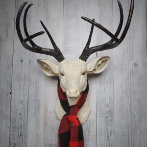 Faux Taxidermy Deer Head, Deer Head Wall Mount, Stag Head Wall Mount