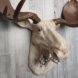 Faux Taxidermy Moose Head Wall Art