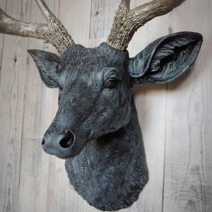 Faux Taxidermy Deer Head Wall Art, Stag Head Wall Mount, Faux Deer Head