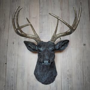 Faux Taxidermy Deer Head Wall Art, Stag Head Wall Mount, Faux Deer Head