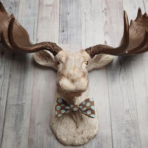 Faux Taxidermy Moose Head Wall Art