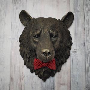 Faux Taxidermy Bear Head Wall Mount