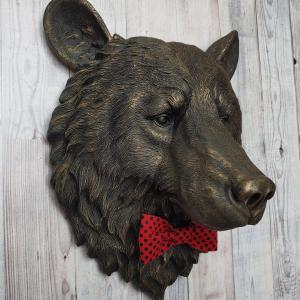 Faux Taxidermy Bear Head Wall Mount