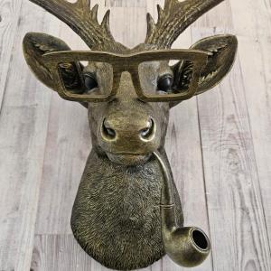 faux taxidermy deer head wall mount, frankie stag