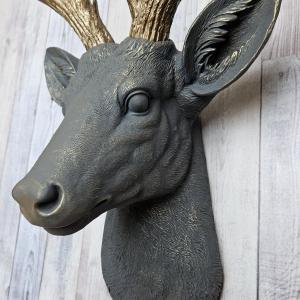 Faux Taxidermy Deer Head, Stag Head Wall Mount