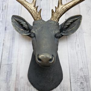 Faux Taxidermy Deer Head, Stag Head Wall Mount