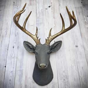 Faux Taxidermy Deer Head, Stag Head Wall Mount