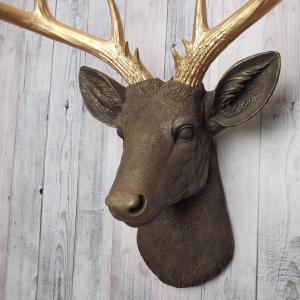Faux Taxidermy Deer Head, Faux Stag Head Wall Mount