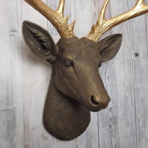 Faux Taxidermy Deer Head, Faux Stag Head Wall Mount