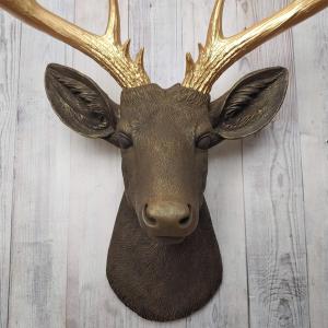 Faux Taxidermy Deer Head, Faux Stag Head Wall Mount