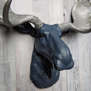Faux Taxidermy Moose Head, Moose Head Wall Mount, Moose Head Wall Art