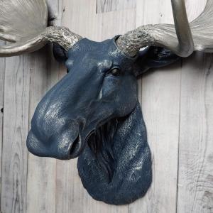 Faux Taxidermy Moose Head, Moose Head Wall Mount, Moose Head Wall Art