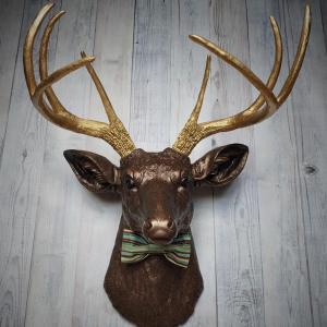 Brass deer head outlet