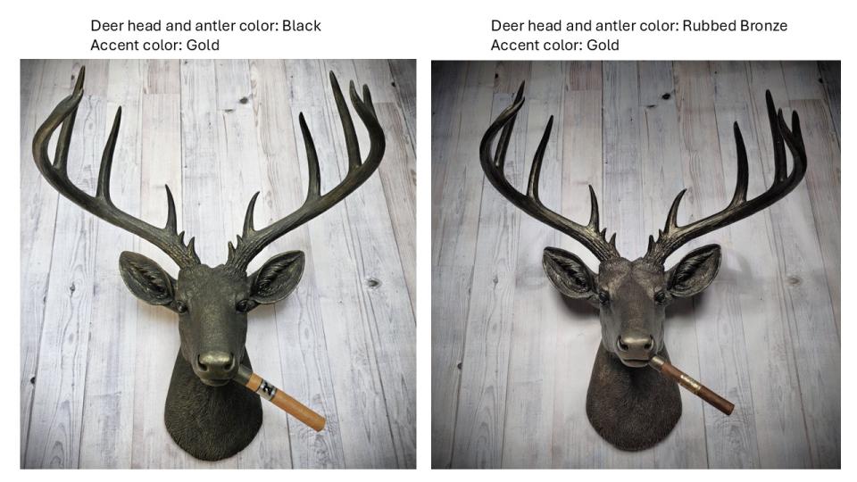 Faux Taxidermy Deer Head Wall Mount, Faux Taxidermy Stag Head with Cigar