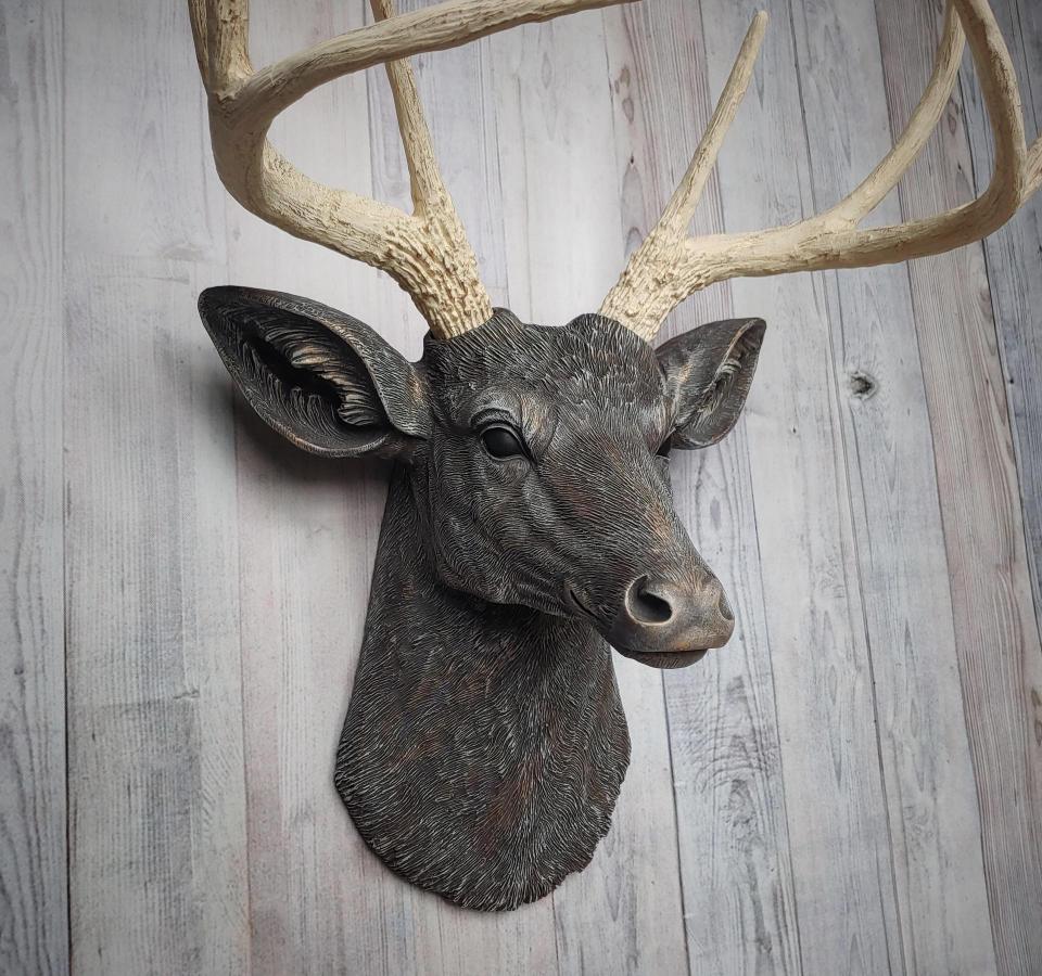 Faux Taxidermy Deer Head, Deer Head Wall Mount, Stag Head Wall Mount