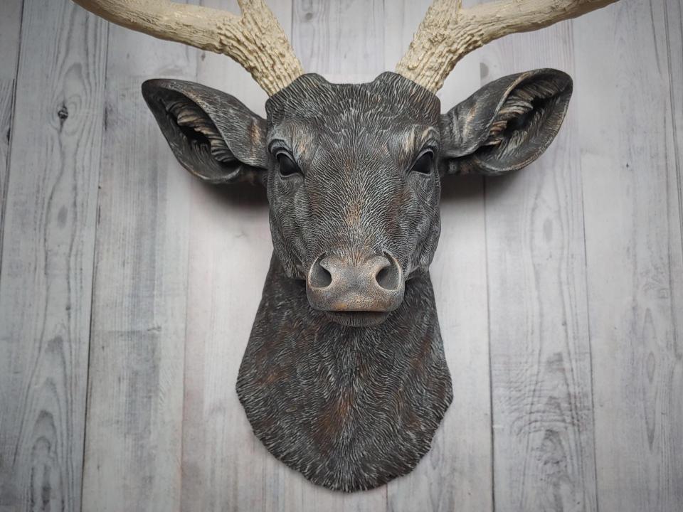 Faux Taxidermy Deer Head, Deer Head Wall Mount, Stag Head Wall Mount