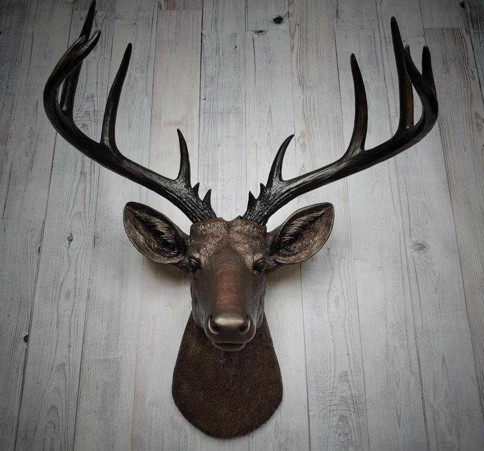 Faux Taxidermy Deer Head, Stag Head Wall Mount, Deer Head Wall Mount