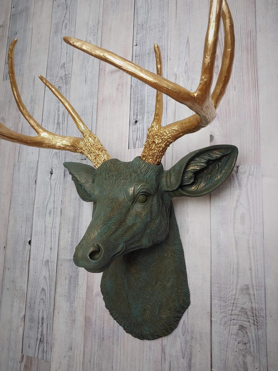 Faux Taxidermy Deer Head, Stag Head Wall Mount, Deer Head Wall Mount