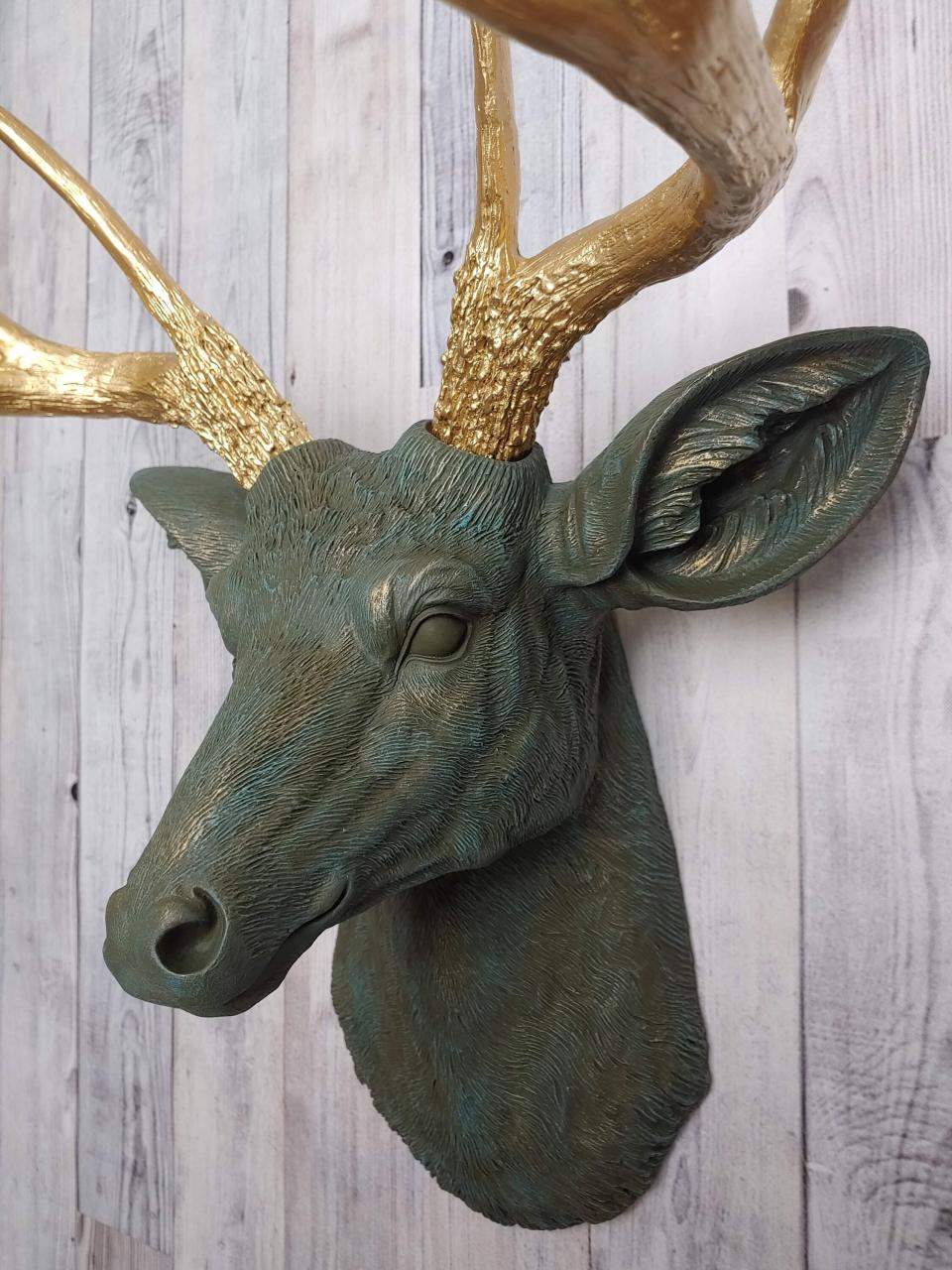 Faux Taxidermy Deer Head, Stag Head Wall Mount, Deer Head Wall Mount