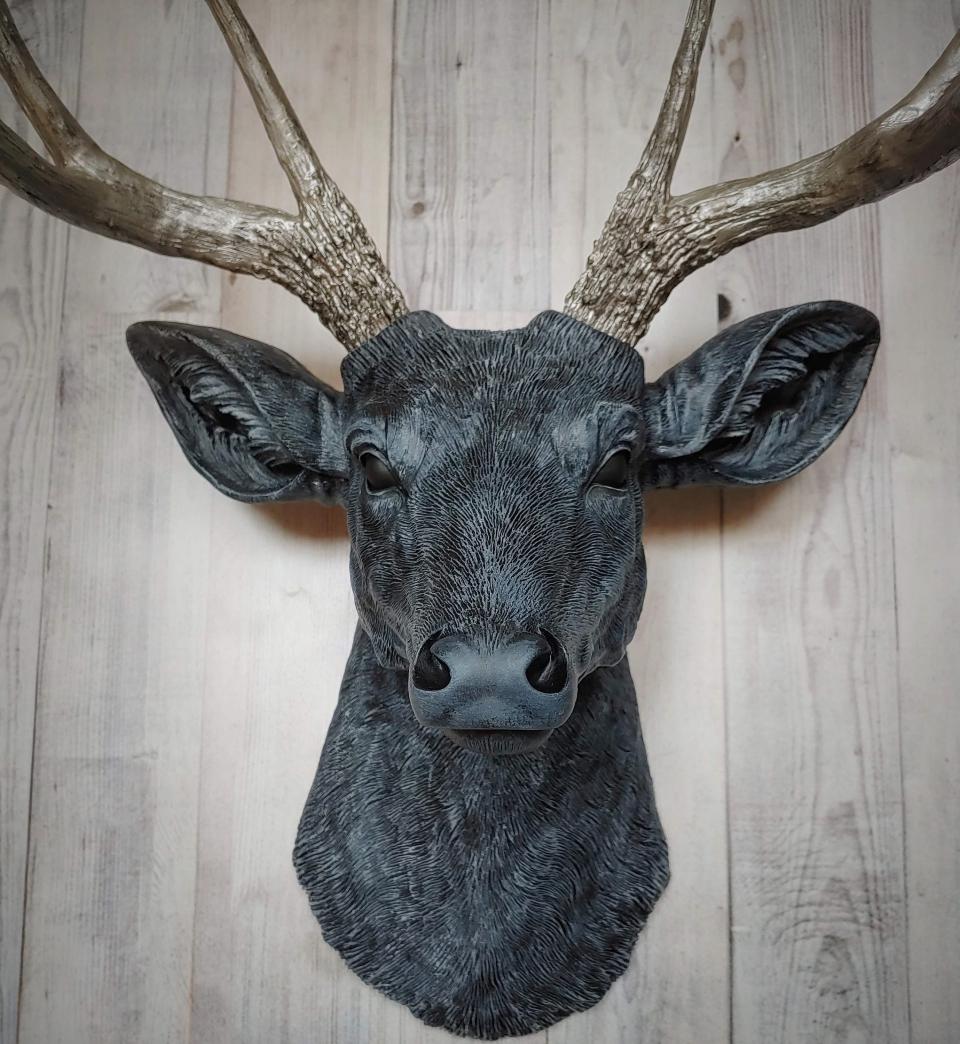 Faux Taxidermy Deer Head Wall Art, Stag Head Wall Mount, Faux Deer Head
