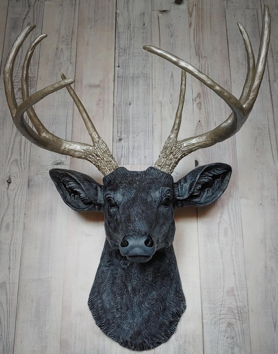 Faux Taxidermy Deer Head Wall Art, Stag Head Wall Mount, Faux Deer Head