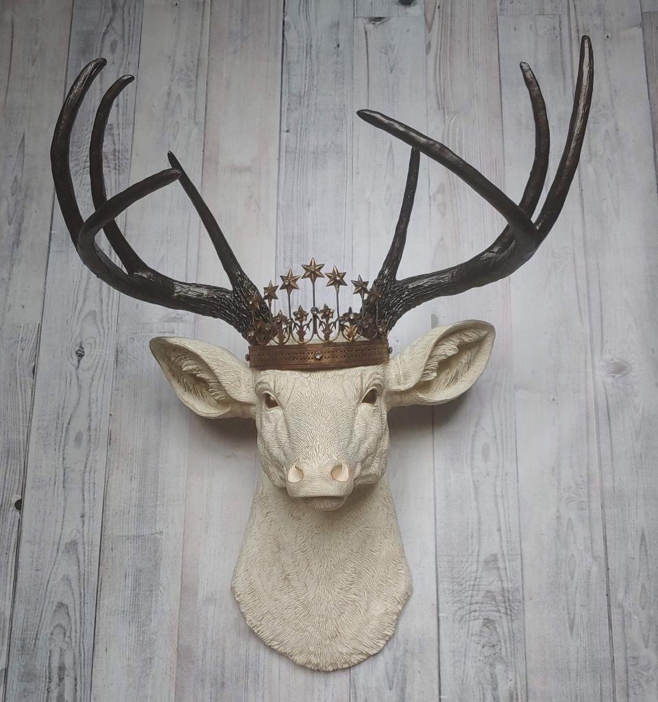Faux deer deals head