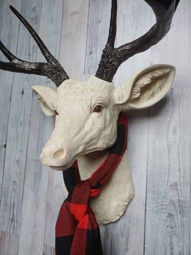 Faux Taxidermy Deer Head, Deer Head Wall Mount, Stag Head Wall Mount