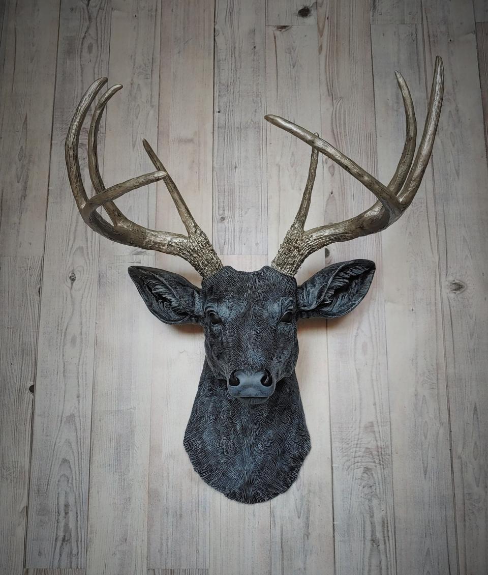 Faux Taxidermy Deer Head Wall Art, Stag Head Wall Mount, Faux Deer Head