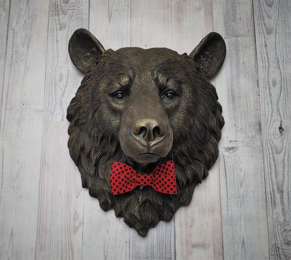 Faux Taxidermy Bear Head Wall Mount