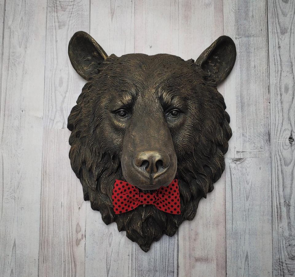 Faux Taxidermy Bear Head Wall Mount
