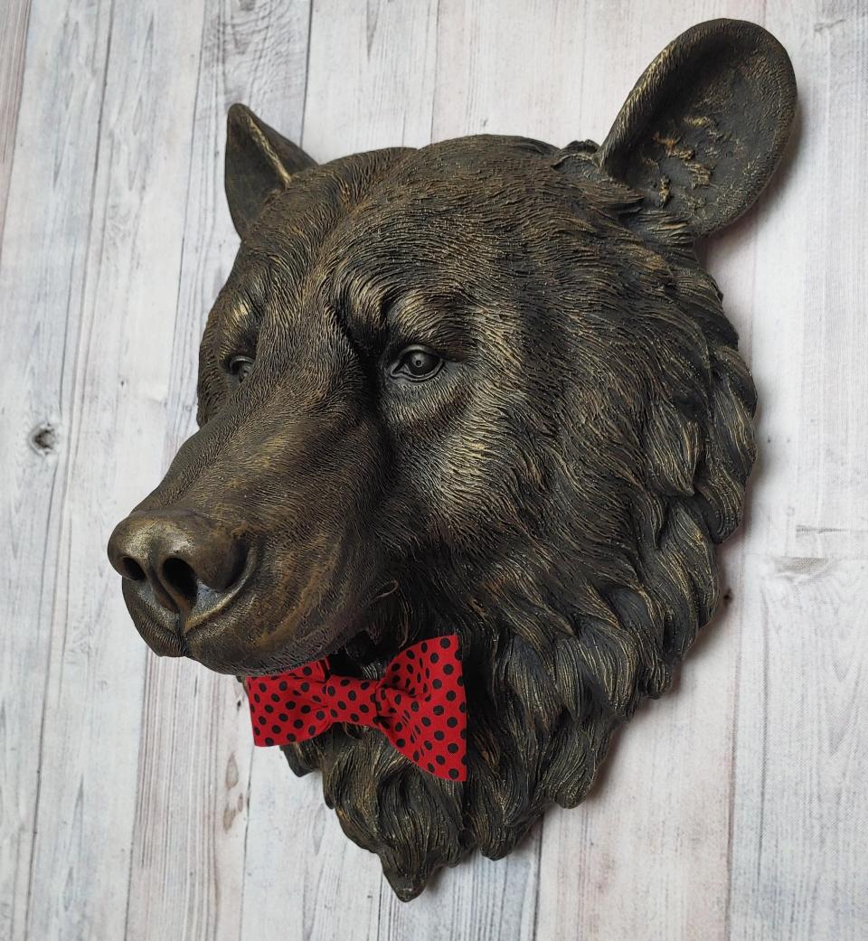 Faux Taxidermy Bear Head Wall Mount