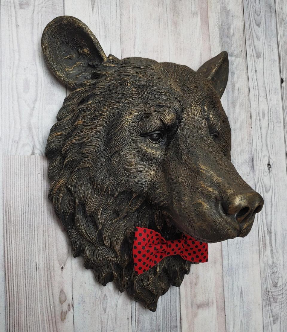 Faux Taxidermy Bear Head Wall Mount