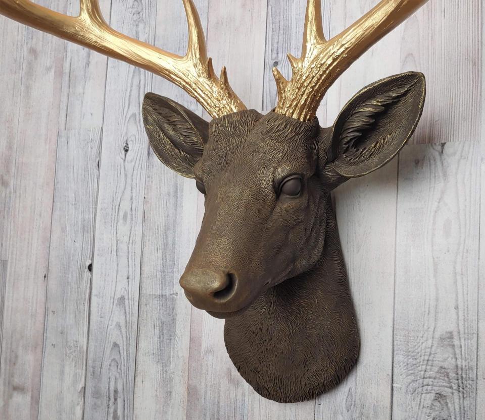 Faux Taxidermy Deer Head, Faux Stag Head Wall Mount