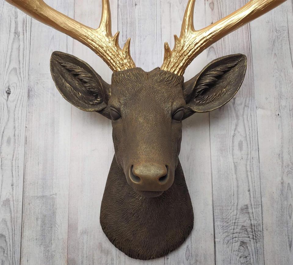 Faux Taxidermy Deer Head, Faux Stag Head Wall Mount