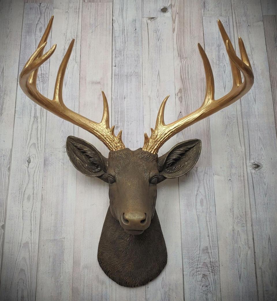 Faux Taxidermy Deer Head, Faux Stag Head Wall Mount