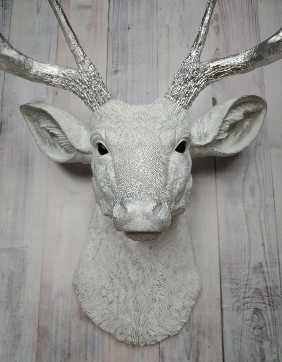 Faux Taxidermy Deer Head Wall Mount, Large Faux Stag Head