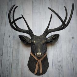 Faux Taxidermy Deer Head, Stag Head Wall Mount