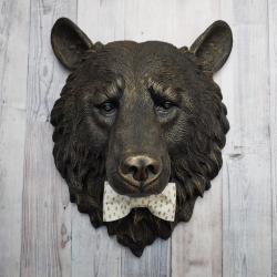Faux Taxidermy Bear Head Wall Mount