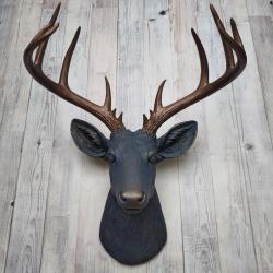 Faux Taxidermy Deer Head, Stag Head Wall Mount, Faux Taxidermy Wall Mount